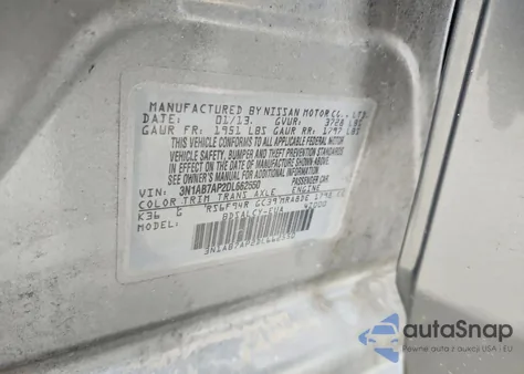2013 Nissan Sentra S from USA, damaged, VIN 3N1AB7AP2DL662550
